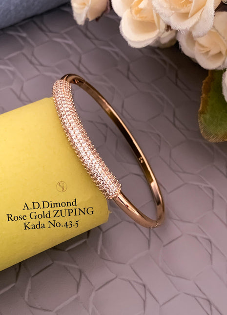 Gold Plated Elegant Cutwork Kada