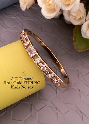 Green Stone Delicate Kada Bracelet