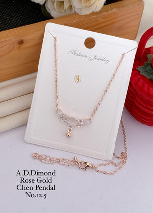 Triple Crystal Drop Pendant