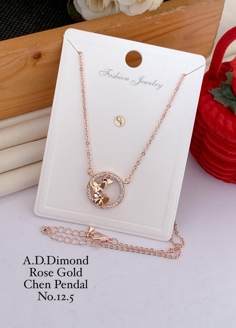 Circle Teddy Bear Pendant