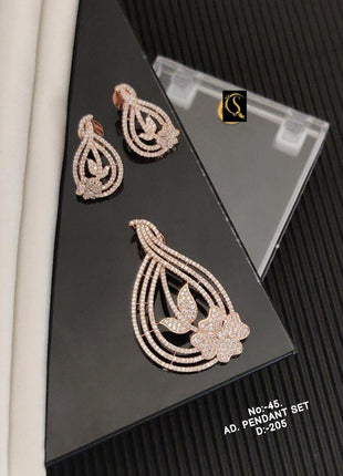 Butterfly Garden Drop Pendant Set