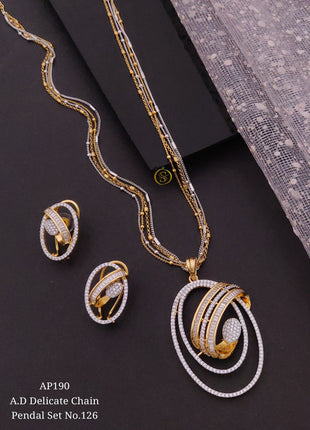 Pendant Set with Floral Highlights