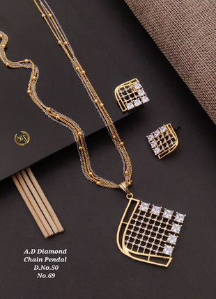 Spiral Leaf Teardrop Pendant Set