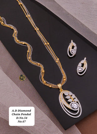 Contemporary Grid Pendant Set