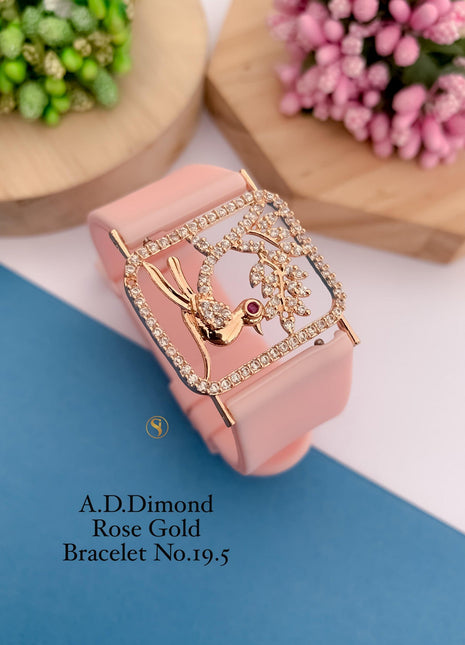 Rose Gold Bird Design Bracelet
