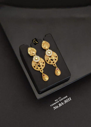 Twin Disc AD Earrings