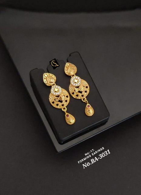 Twin Disc AD Earrings