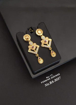 Crescent Crown AD Earrings