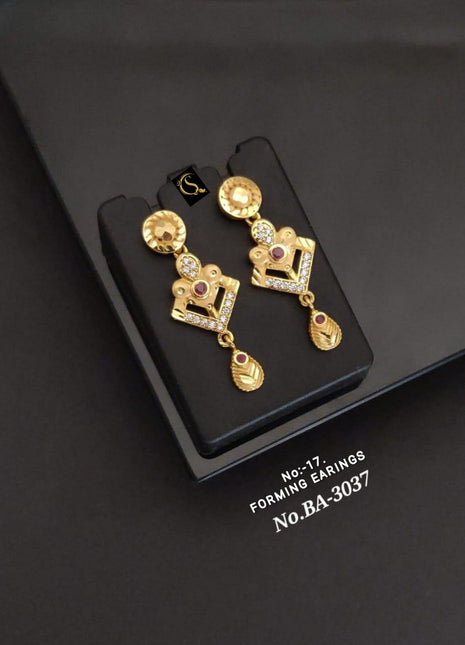 Crescent Crown AD Earrings