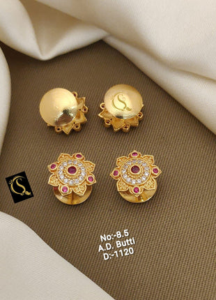 Pink Stone Sparkling Designer Studs