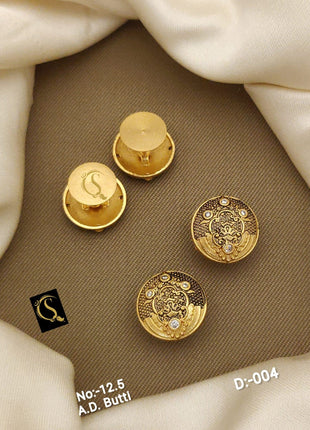 Royal Crest Gold Studs