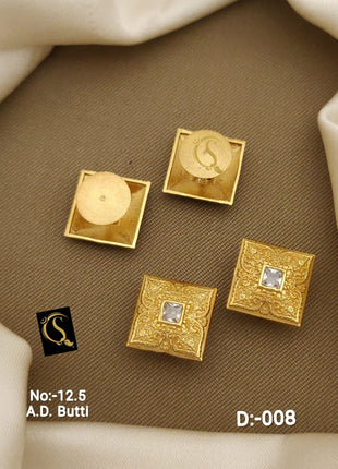 Golden Filigree Sparkle Studs