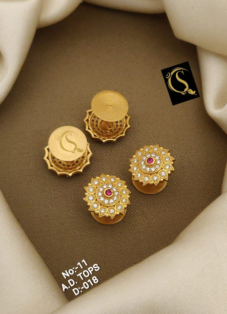 Vintage Lattice Glow Studs