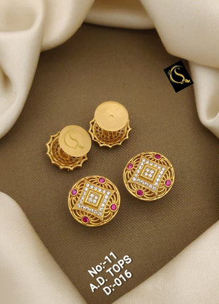 Swirl Gold Radiance Studs