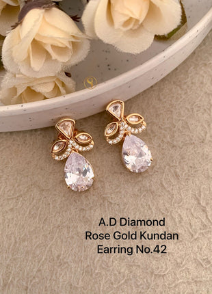 Kundan Red Stone Earrings