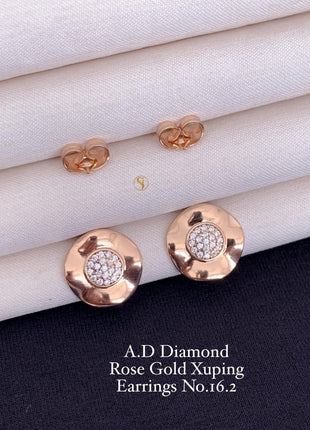 American Diamond Stud Earrings – Elegant Sparkle