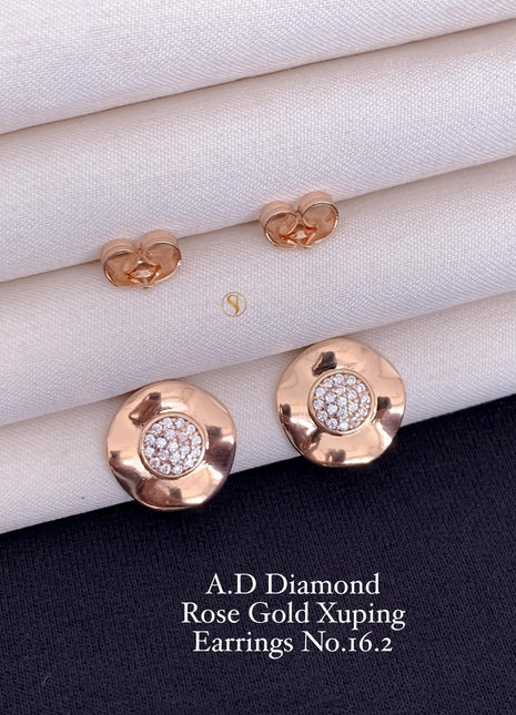 American Diamond Stud Earrings – Elegant Sparkle