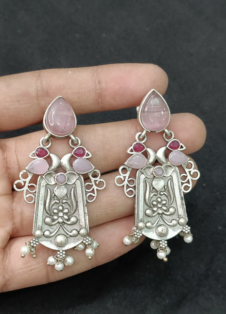 Oxidized Tribal Danglers