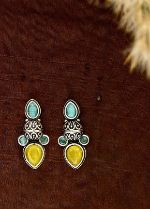 Elegant Stone Statement Earrings