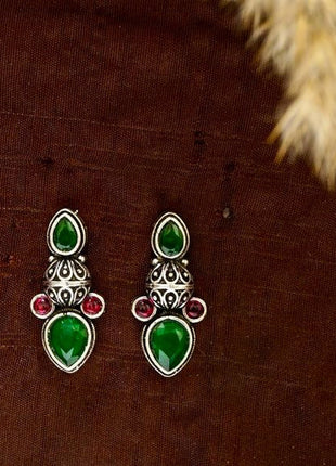 Elegant Stone Statement Earrings