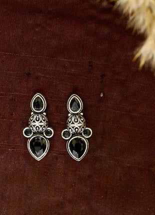 Elegant Stone Statement Earrings