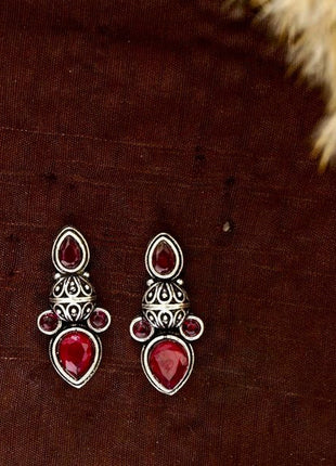 Elegant Stone Statement Earrings