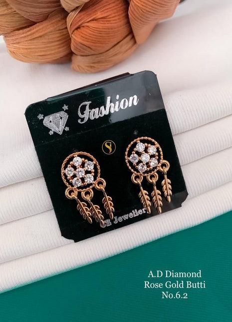 Rose Gold Floral Butti Drops
