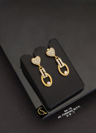 Heart Motif Danglers