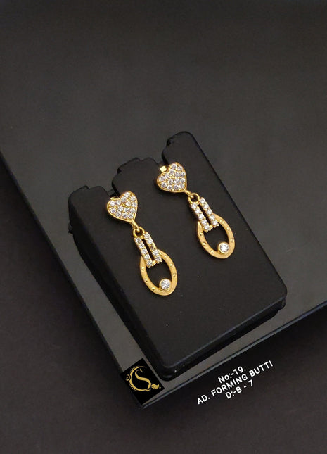 Heart Motif Danglers