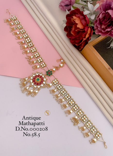 Traditional Oxidized Maang Tikka Set