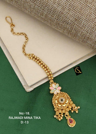 Oxidized Silver Tribal Maang Tikka