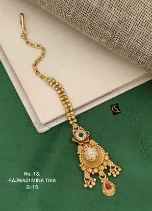 Monzonite Pearl Drop Maang Tikka