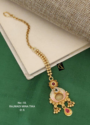 Royal Gold Plated Passa with Kundan