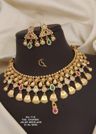 Temple Jalar Tassel Necklace Set