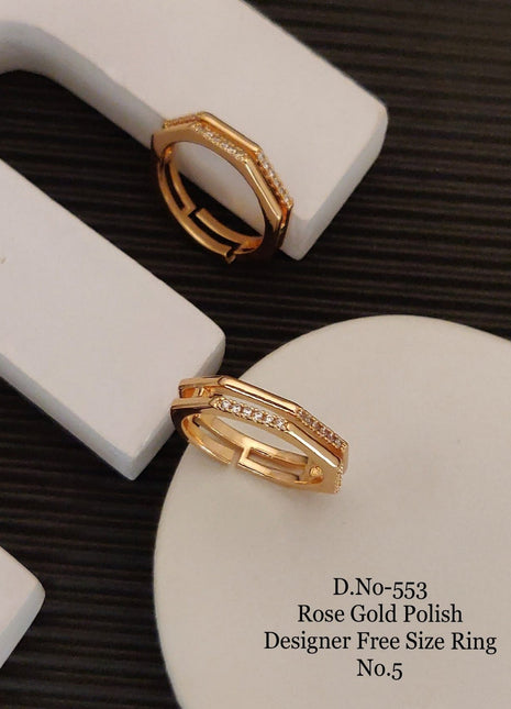 Designer Ring with Red Stone