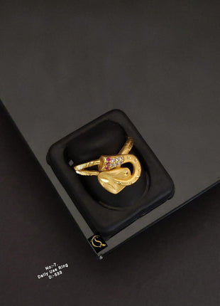 Textured Spiral Ring