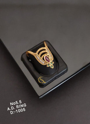Royal Red Stone Statement Ring