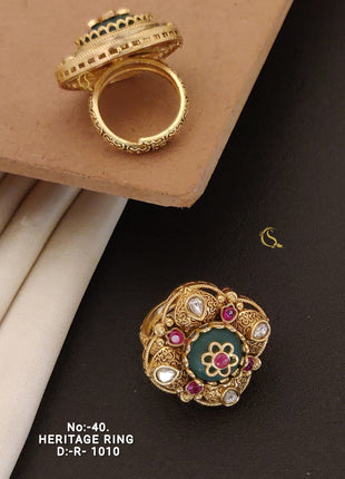 Elegant CZ Oval Ring in Rhodium Polish