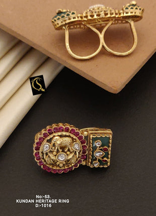 Antique Gold Paisley Ring