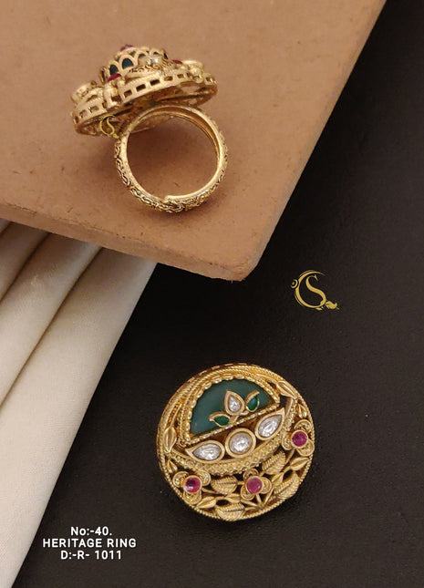 Pearl Drop Floral Ring