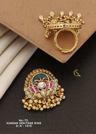 Maroon Stone Regal Ring