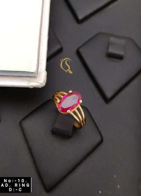 Matte Black Glam Ring