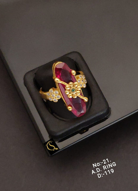 Oxidized Adjustable Tribal Ring Set