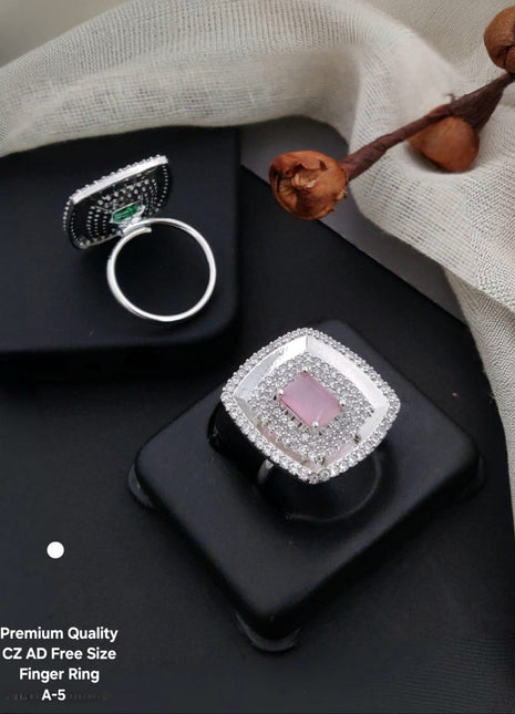 Rose Blush American Diamond Ring