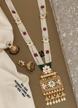 Elegant Pearl Pendant Set with Earrings â€“ Suitable for Office Wear