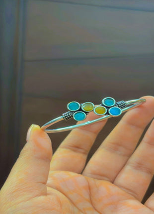 Oxidized Stone Bracelete