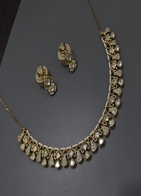 Oxidized Pendant Set with Earrings â€“ Statement Jewelry for Party Wear