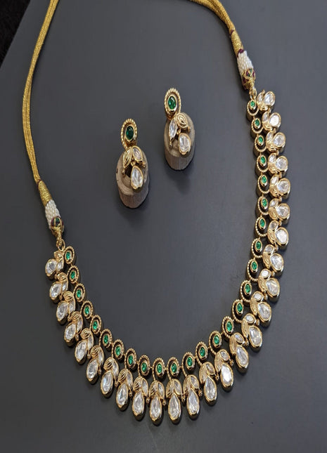 Elegant American Diamond Pendant Set – Ideal for Party Wear