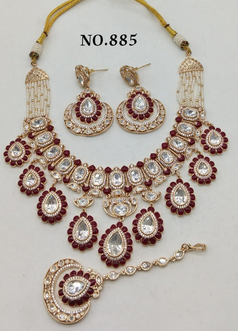 American Diamond Heart Pendant Set – Ideal for Party Wear