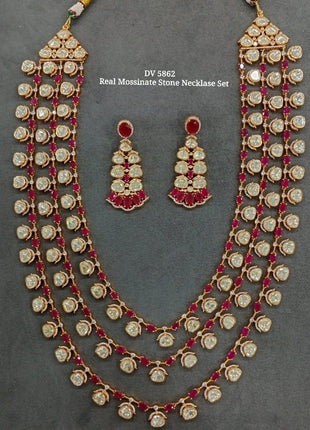 Gold-Tone Pendant Set with Meenakari Work – Perfect for Festival Wear
